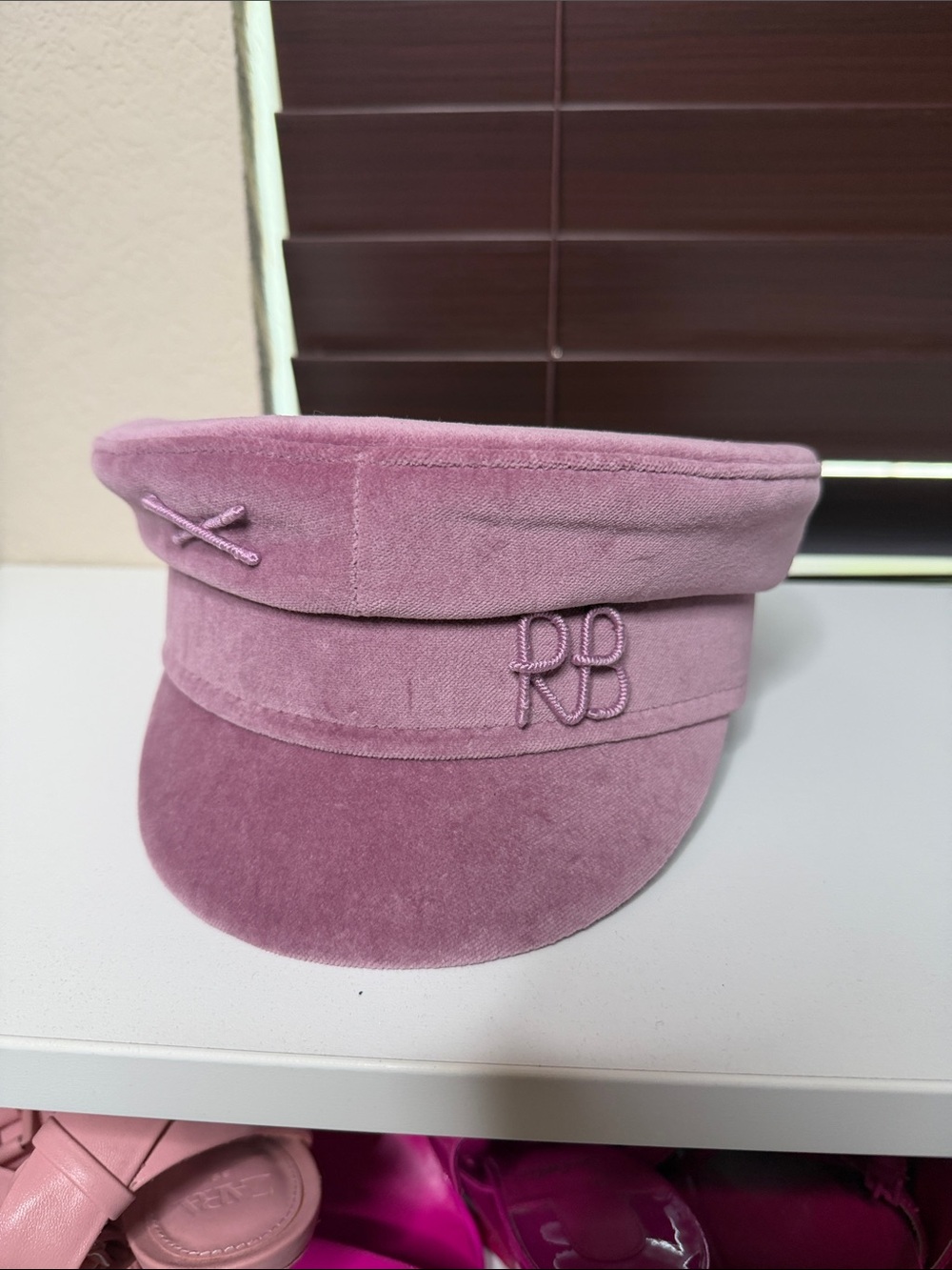 Ruslan Baginskiy Logo Embellished Baker Boy Cap Hat - L BNWT